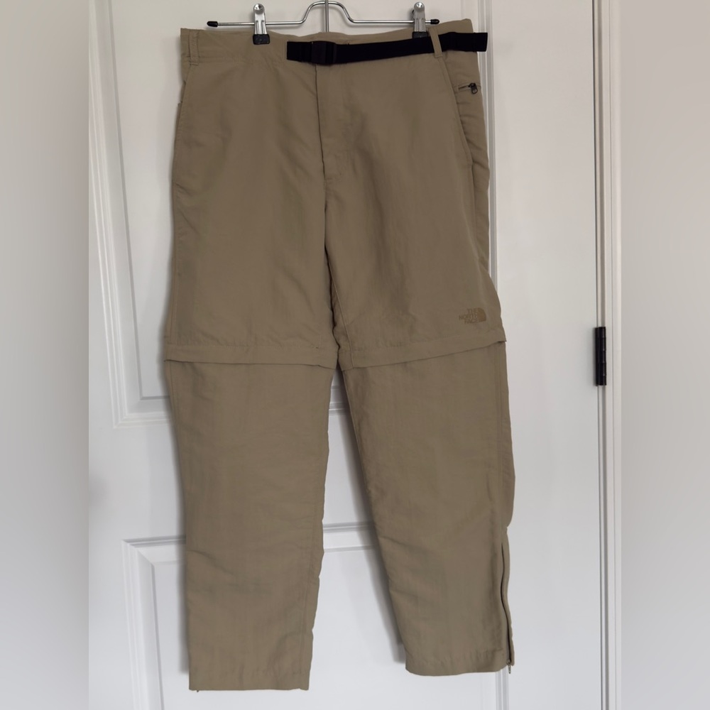 The North Face Men’s Convertible Tan Hiking Pants Sz 34